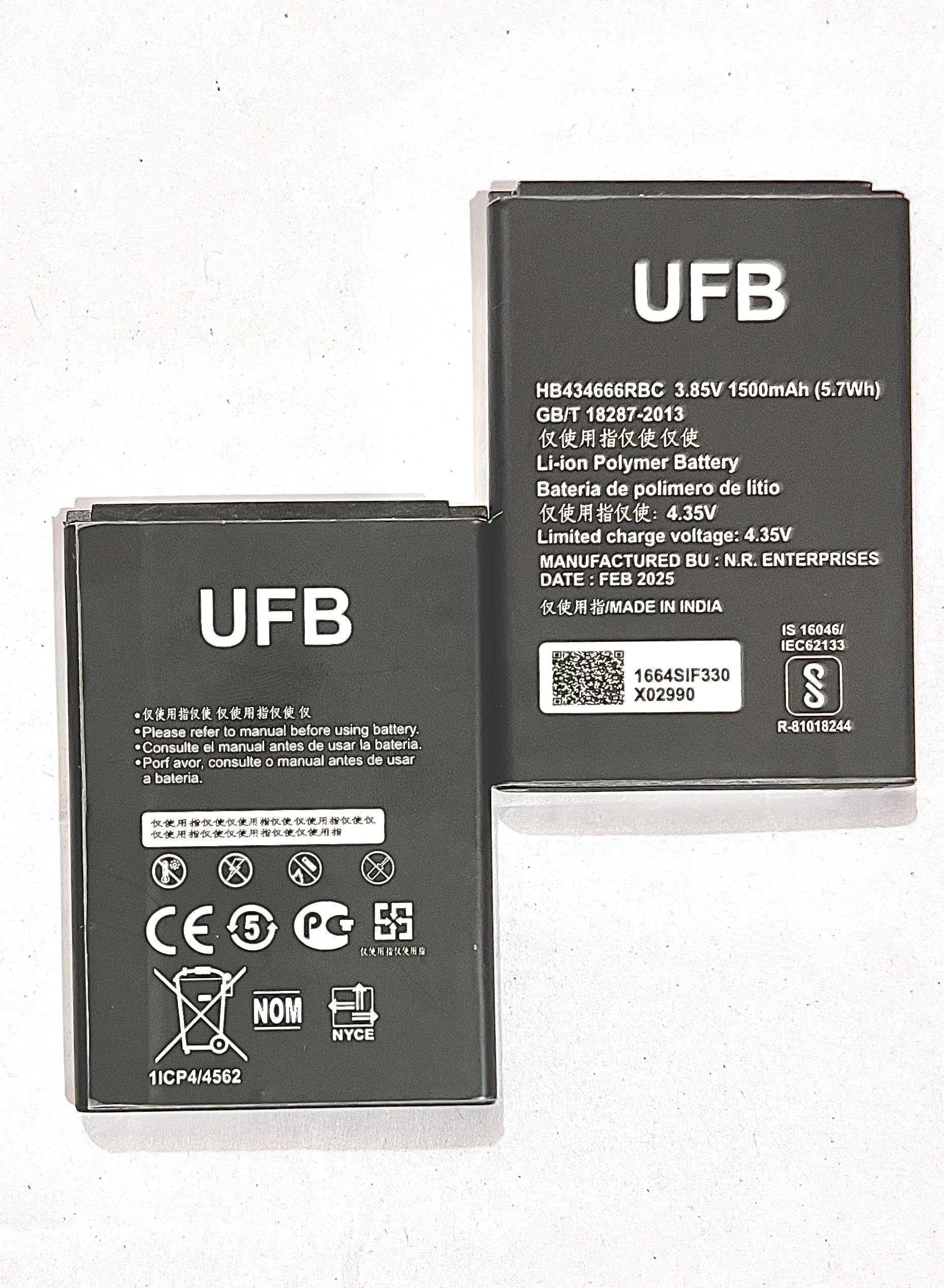 Original HB434666RBC Battery for Huawei Airtel Wireless 4g Hotspot Router r216 Vodafone Huawei Router E5573 E5573S E5573s-32 E5573s-320 Battery-B1-(1500mAh)