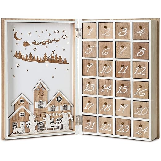 Calendrier bois BRUBAKER en forme livre