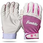 Franklin Sports Youth Teeball Batting Gloves - Youth Flex - Kids Batting Gloves for Teeball, Baseball, Softball - Pink/White - Extra Extra Small, 21206F00