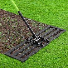 Seeutek Lawn Leveling Rake, 17" x 10" Heavy Duty Ground Leveler