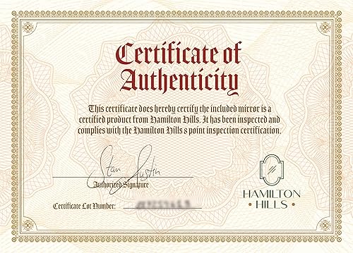 Miniatura 7 de Hamilton Hills Espejo con marco de metal negro cepillado de 24 x 36 pulgadas, espejo colgante de pared, diseño de esquina superior arqueada, espejo