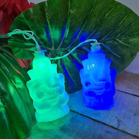 Glimmer Lightings Ganesh Idol 8 Meters String Light for Home Decor Festival Party Diwali Christmas Decoration- Multicolor