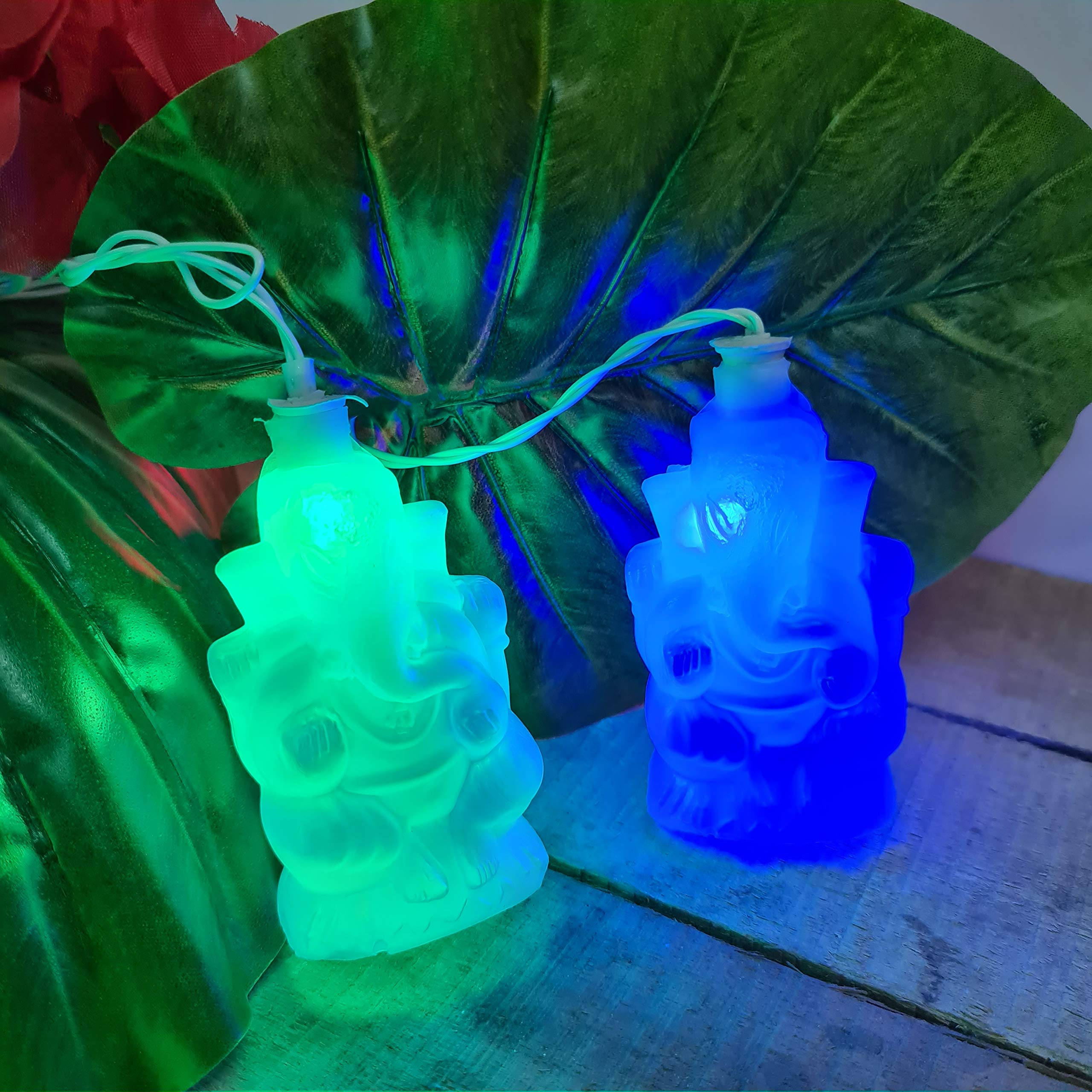 Glimmer Lightings Ganesh Idol 8 Meters String Light for Home Decor Festival Party Diwali Christmas Decoration- Multicolor