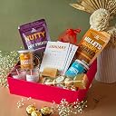 Omay Foods 11_Pcs The Ultimate Happiness Gift Box I Gifts for Employees, Clients I Healthy Gift Box I Corporate Gift Pack I Healthy snacks, Dry fruits, nuts I Roasted Snacks I Premium Gift Pack gallery image