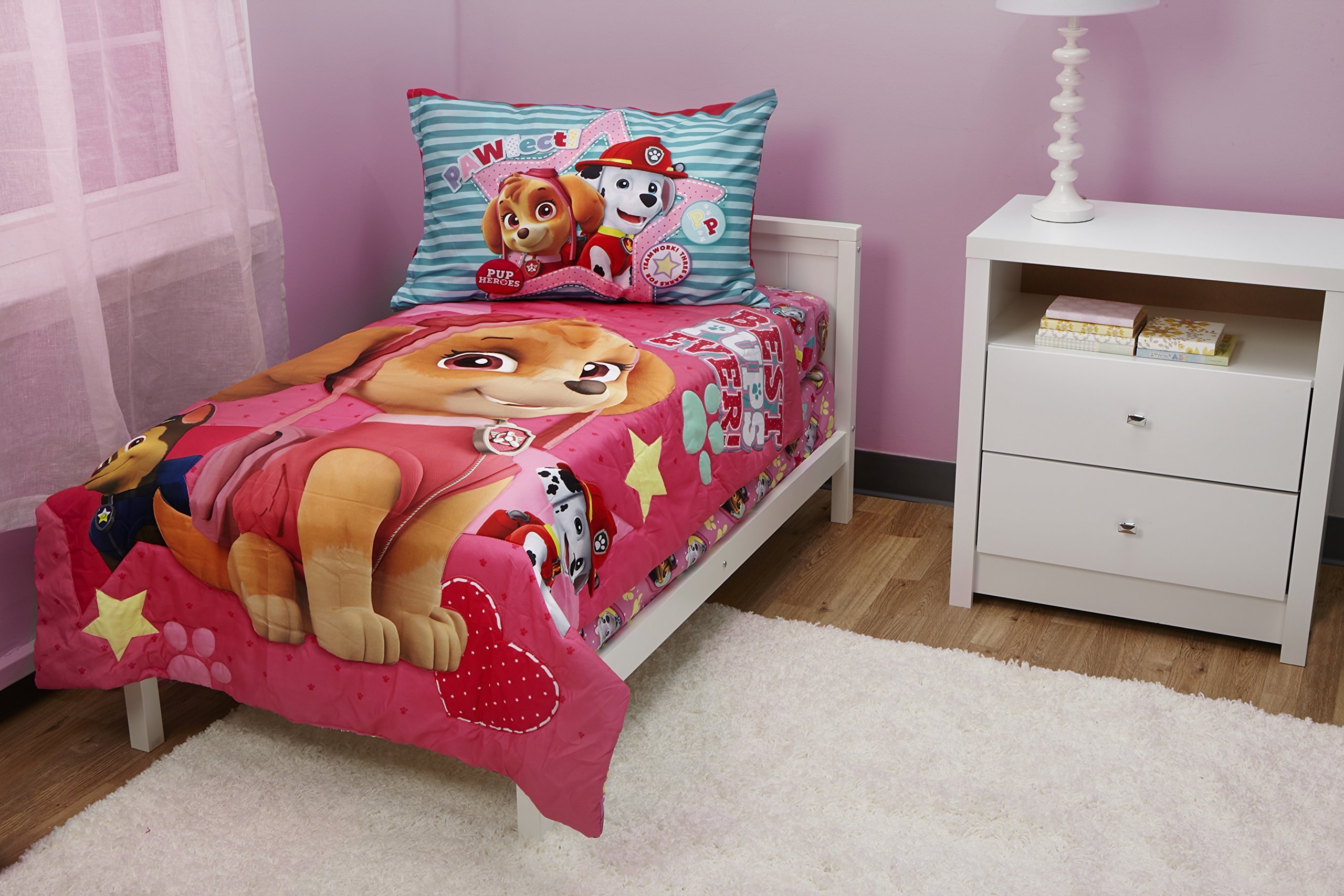 Paw Patrol Calling All Pups 4Piece Toddler Bedding Set Includes