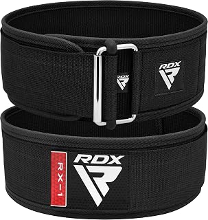 RDX RX1 Auto-Lock 4-Inch Weight Lifting Belt for Powerlifting, Deadlifts, CrossFit & Olympic Lifts - Premium Lumbar Support for Men & Women