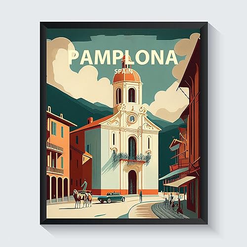 Miniatura 19 de HomeArtPrint Impresión artística, Barcelona, España, arte de pared, decoración de póster retro, 11 x 14 pulgadas (sin marco) Barcelona,