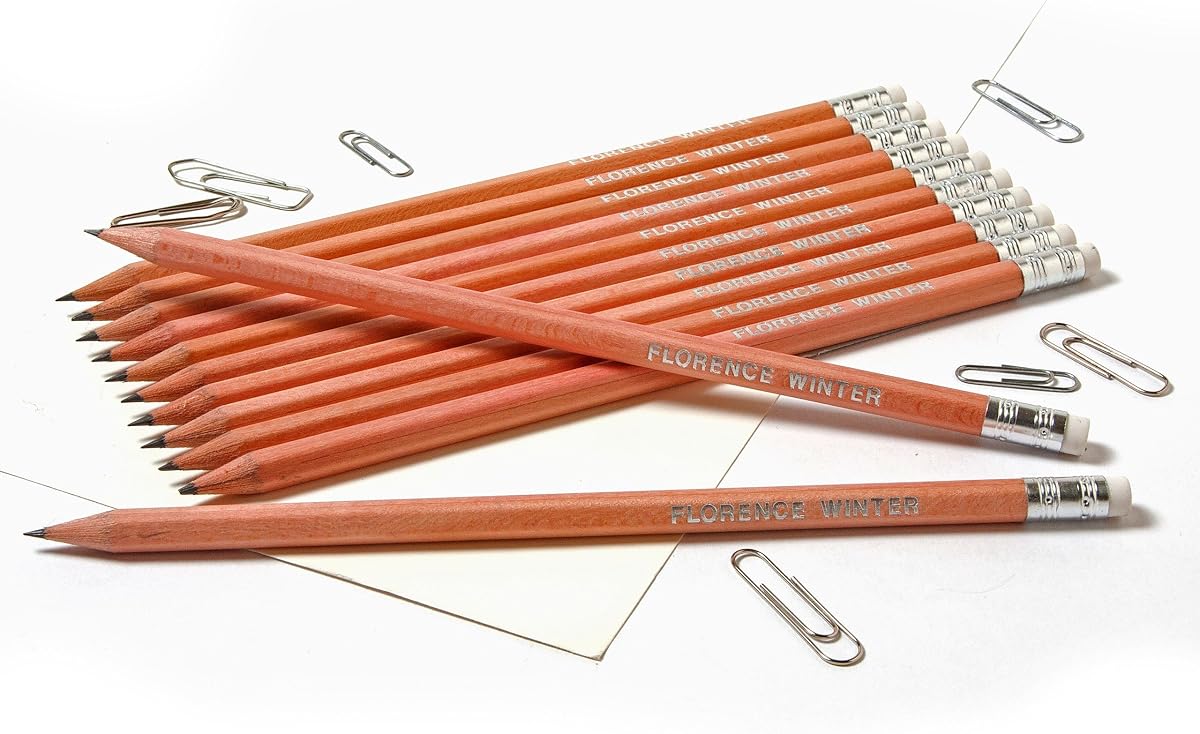 Chambers Pencils Natural Wood Graphite HB Pencils - Pack of 10