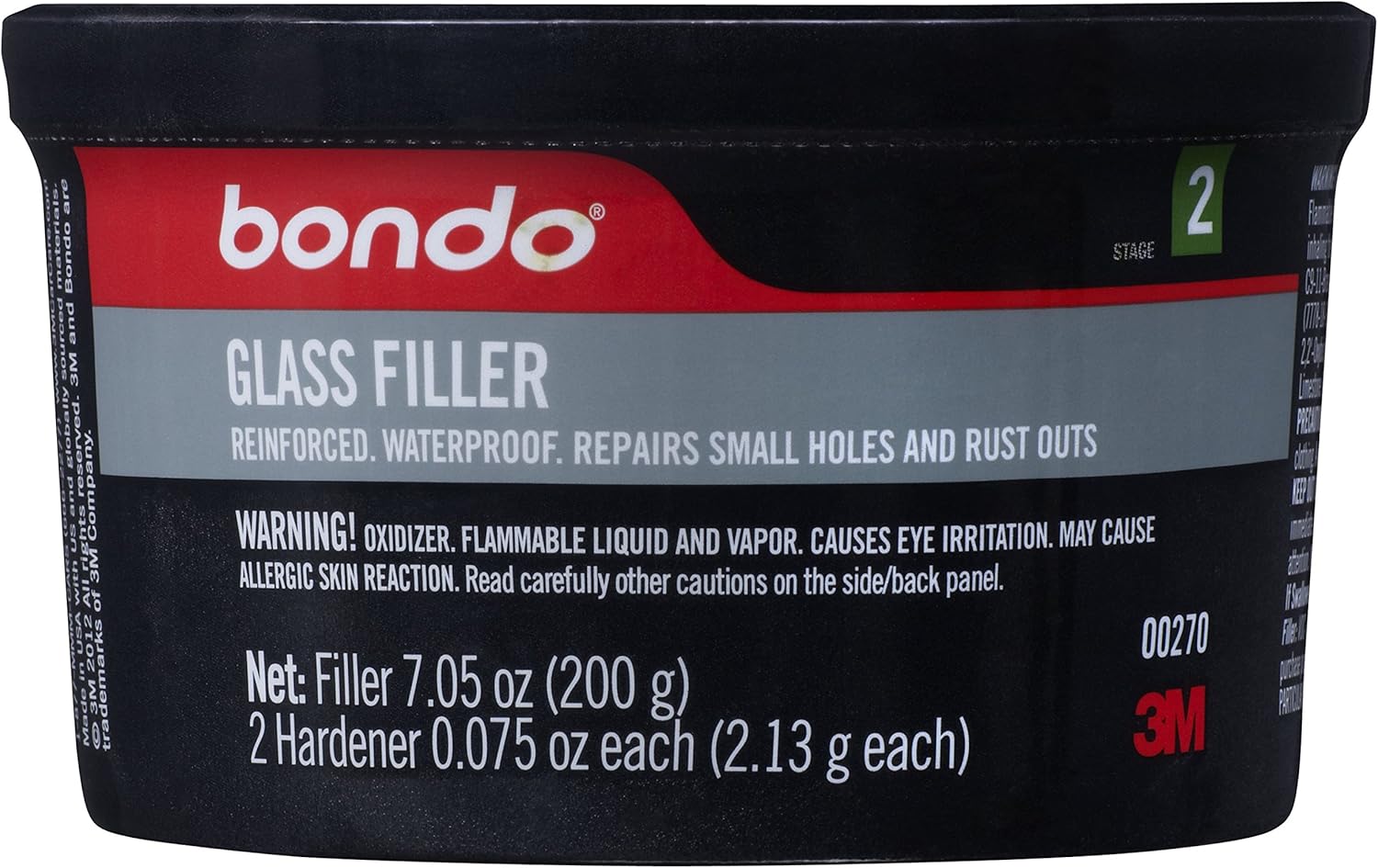 Bondo (270 Single Use Glass Filler 7.05 oz. Automotive