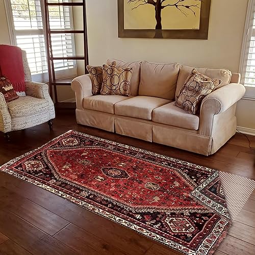 Miniatura 4 de Nevlers Almohadilla antideslizante de 10 x 14 para alfombra  Almohadillas de alfombra de PVC  Almohadillas antideslizantes de 14 pulgadas para