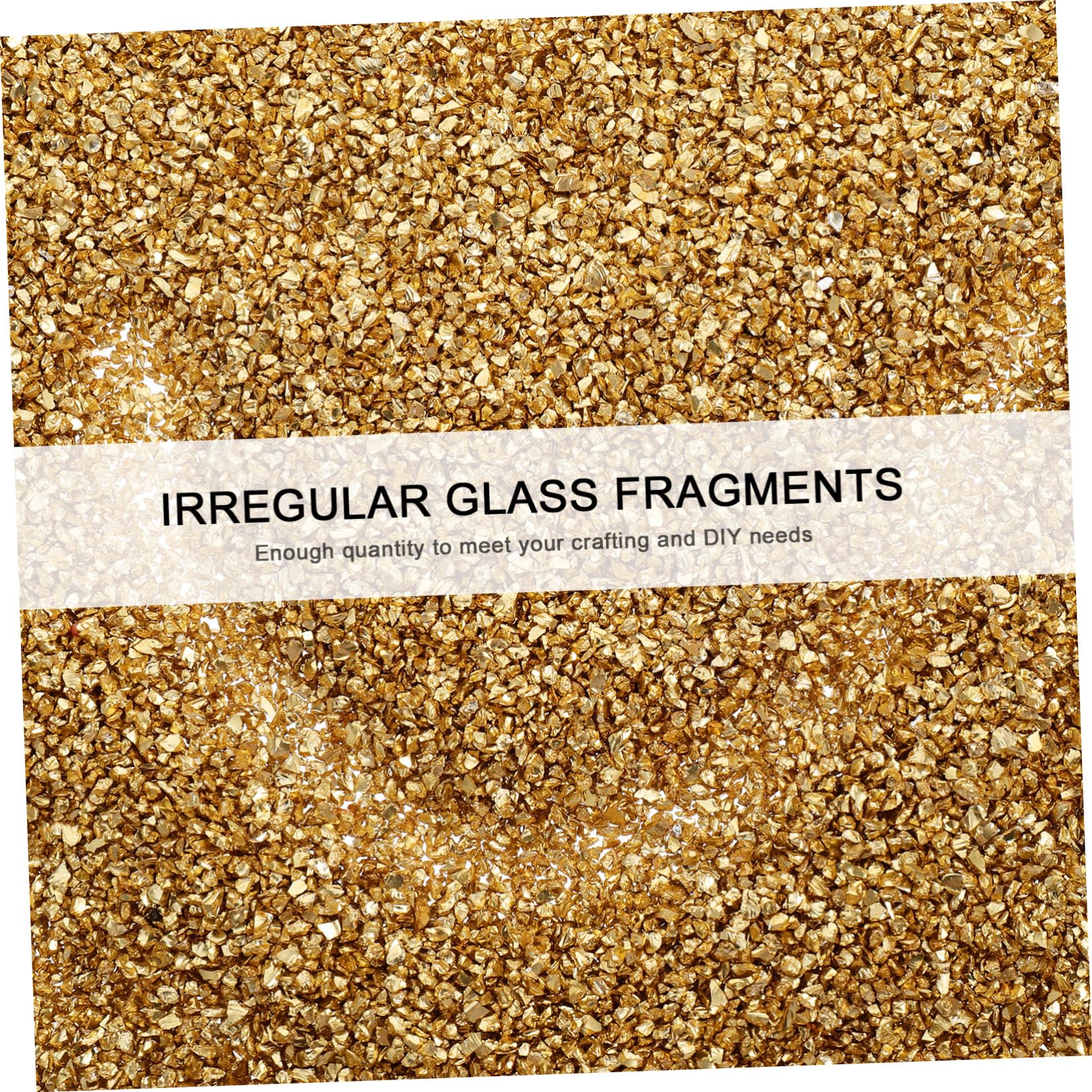 Materie prime artigianali schiacciato creazione di gioielli decorazioni unghie decorazioni per unghie frammenti di irregolari trucioli di metallico Bicchiere Golden