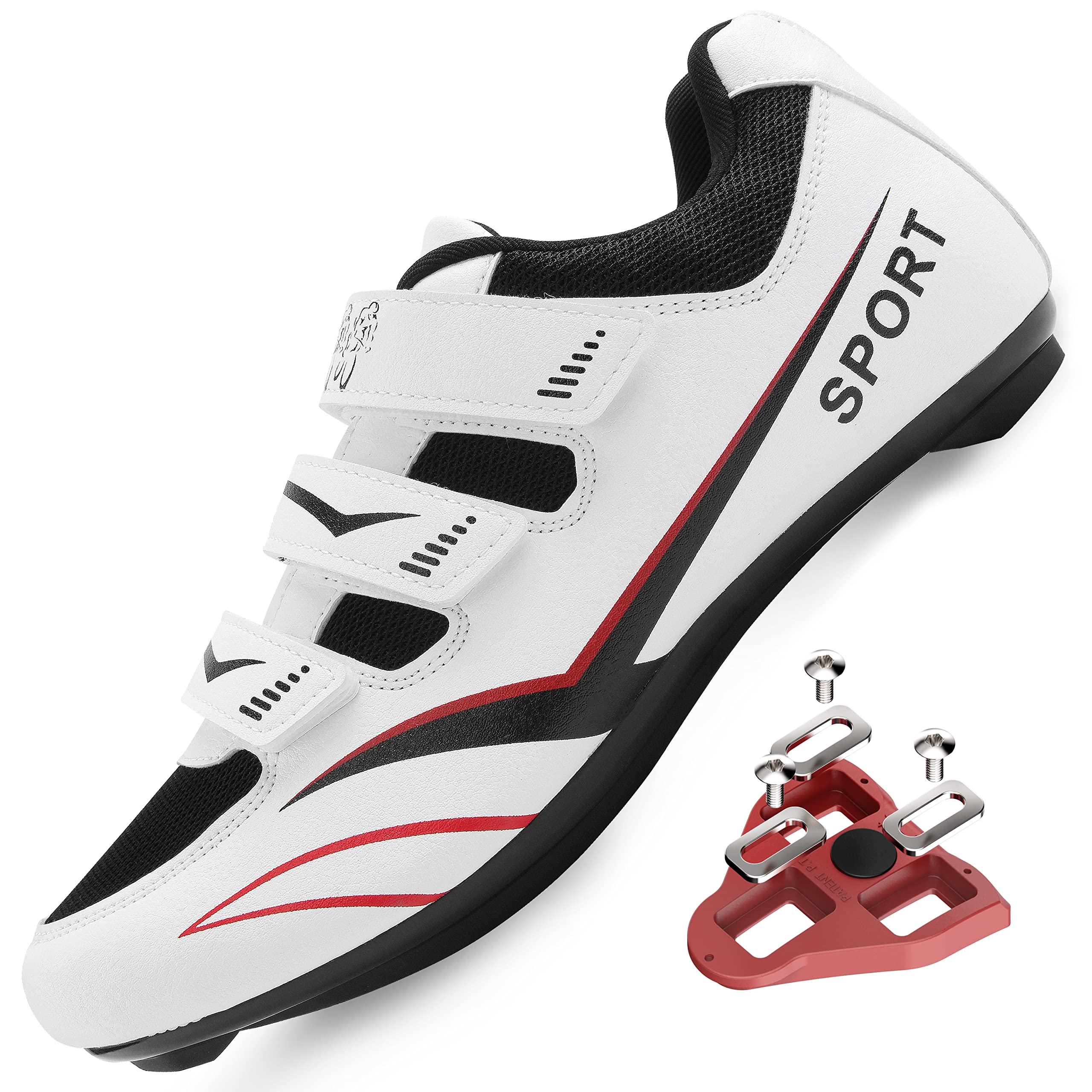 Unisex Road Bike Cycling Shoes Peloton Shoes Compatible with Lock ARC  Delta and Shimano SPD, Riding Spin Shoes Bike Shoes for Men Women Indoor