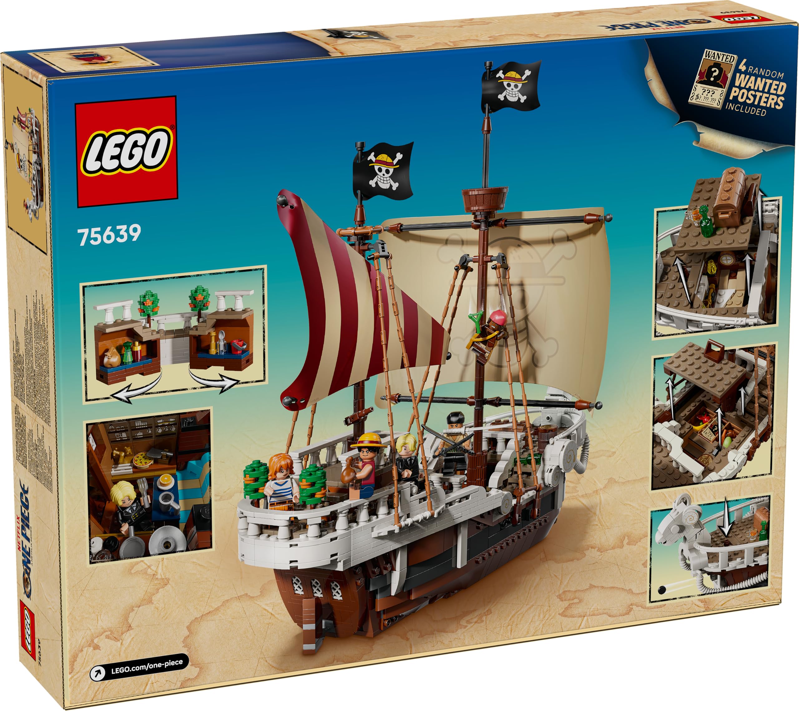 Amazon.com: Lego One Piece Ship 75639 - The Pirate Ship Flying