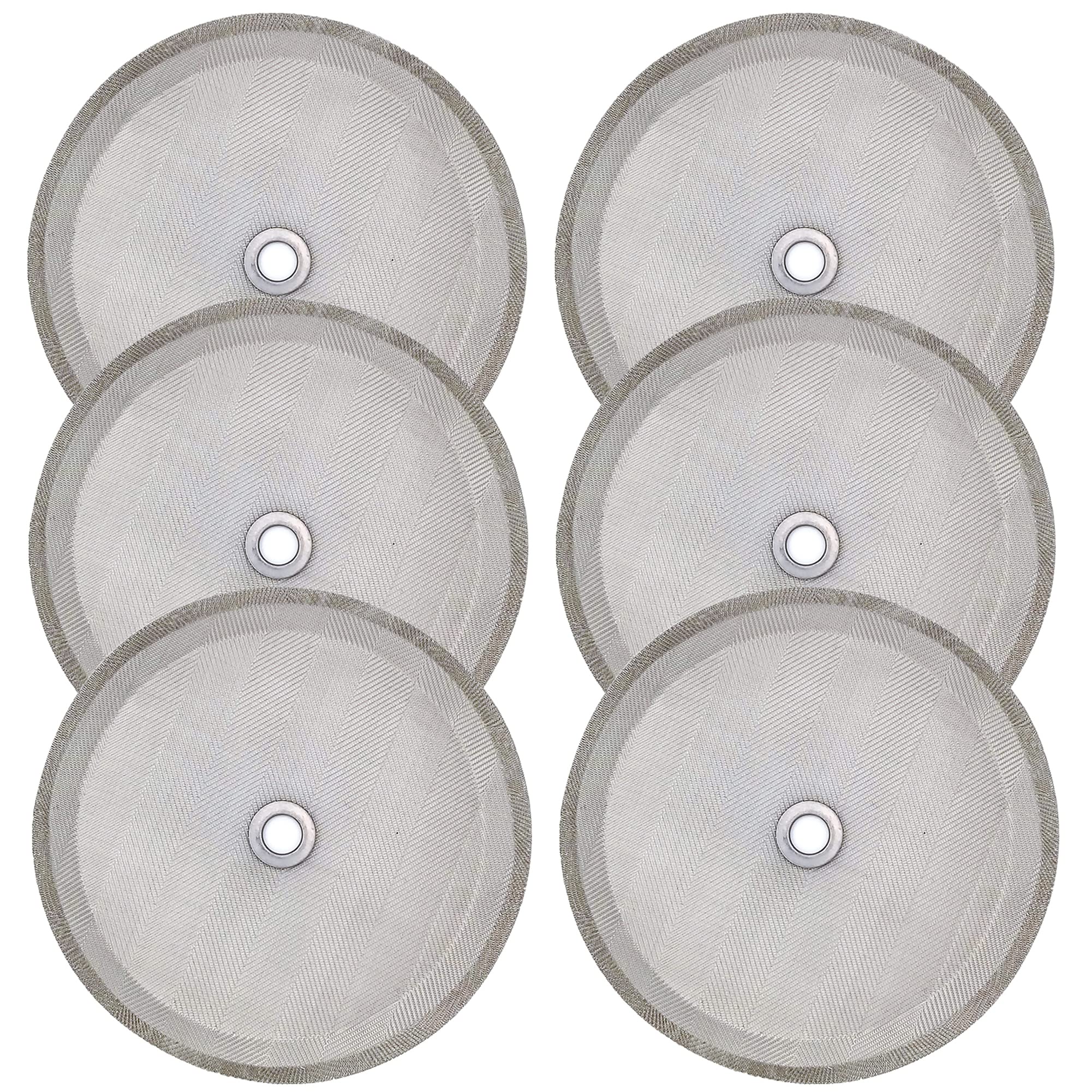 Ruilida 6pcs french press filter screen,Universal 1000 ml, 34 Oz, 8 Cup French Press Coffee Makers and Tea Machines4 Inch Stainless Steel French Press Replacement coffee filter mesh