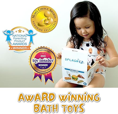 Miniatura 5 de SplashEZ Juguetes de baño de alimentos  Juguetes de baño sin moho para niños y niños pequeños sin agujero para el agua  Tamaño ideal para manos