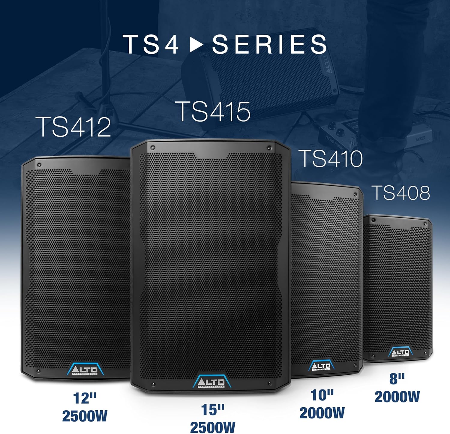 ALTO TS412 2500W 12" Powered PA Speaker with 3 Channel Mixer, Bluetooth Streaming, Wireless Loudspeaker Linking, DSP App - Image 4