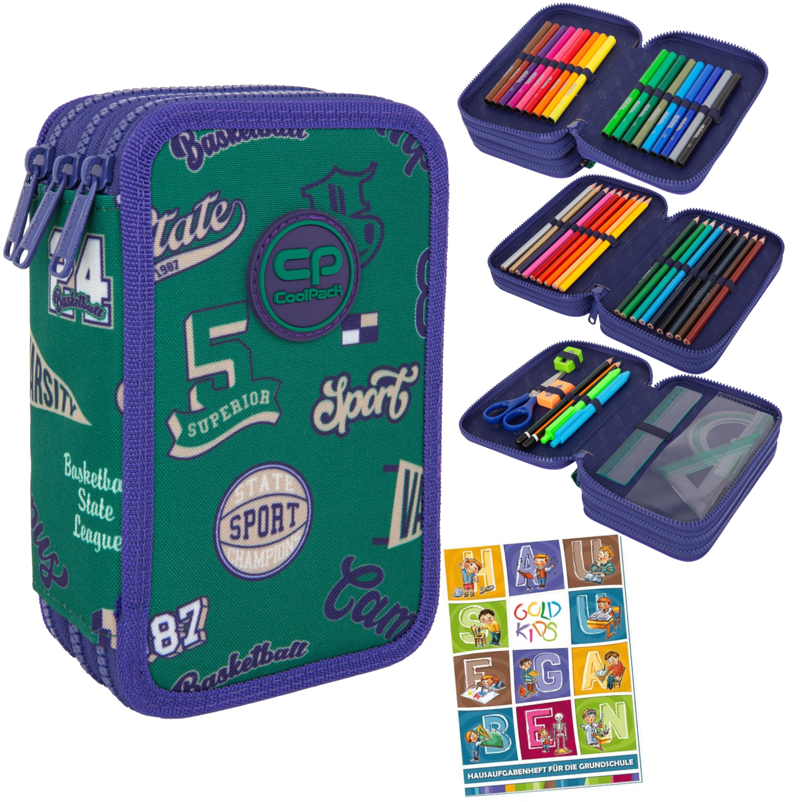 Goldkids Einhorn Federmäppchen - Gefülltes Schüleretui Mit Stiften & Zubehör