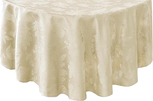 Miniatura 3 de Newbridge - Mantel de tela de damasco con hojas rústicas metálicas de otoño y Acción de Gracias, resistente a la suciedad, de fácil cuidado, 60 x 84