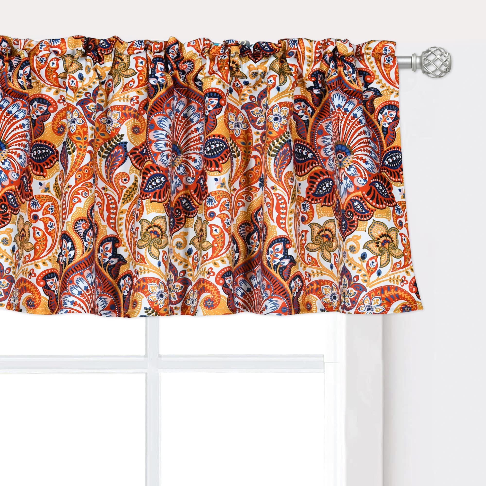 White paisley pattern