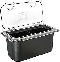 Vista 7 de Carlisle FoodService Products CM10279Z07 Coldmaster EZ Access Lid with Notch, 1/3 Size, 0.9" Height, 13" Width, 7" Length, Polycarbonate (PC), Clear