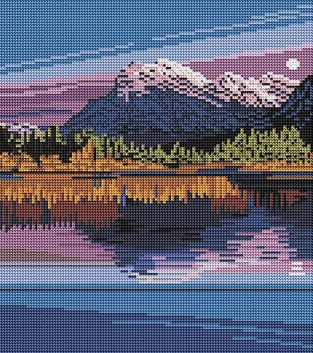 Miniatura 2 de DIAMOND ART CLUB Love Potion - Kit de pintura de diamantes en lienzo con paisaje de montaña, 13 x 14.6 pulgadas (12.9 x 14.6in)