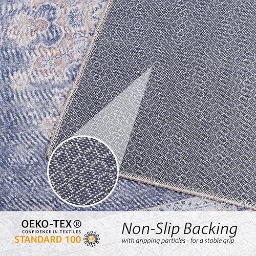 Miniatura 4 de Alfombra lavable a máquina, apta para mascotas y antideslizante, alfombra de interior para cocina, baño, sala de estar, decoración del piso del