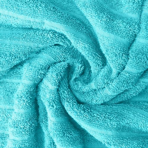 Miniatura 7 de DAN RIVER Juego de 2 toallas de baño de 550 GSM, ultra suaves y altamente absorbentes, con diseño de interruptor de velocidad, toallas de baño