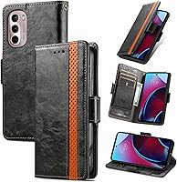 Vista 135 de Funda para Honor X7, Funda para Honor Play 30+ Plus Funda de piel sintética con ranuras para tarjetas Funda con soporte abatible Rojo