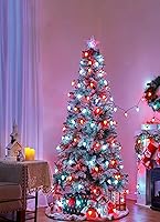 Vista 6 de Brightown C9 Luces de Navidad al Aire Libre Impermeables, Cadena de Luces Vintage de 66 Pies con 100 Bombillas Opacas Lisas, Cadena de Luces