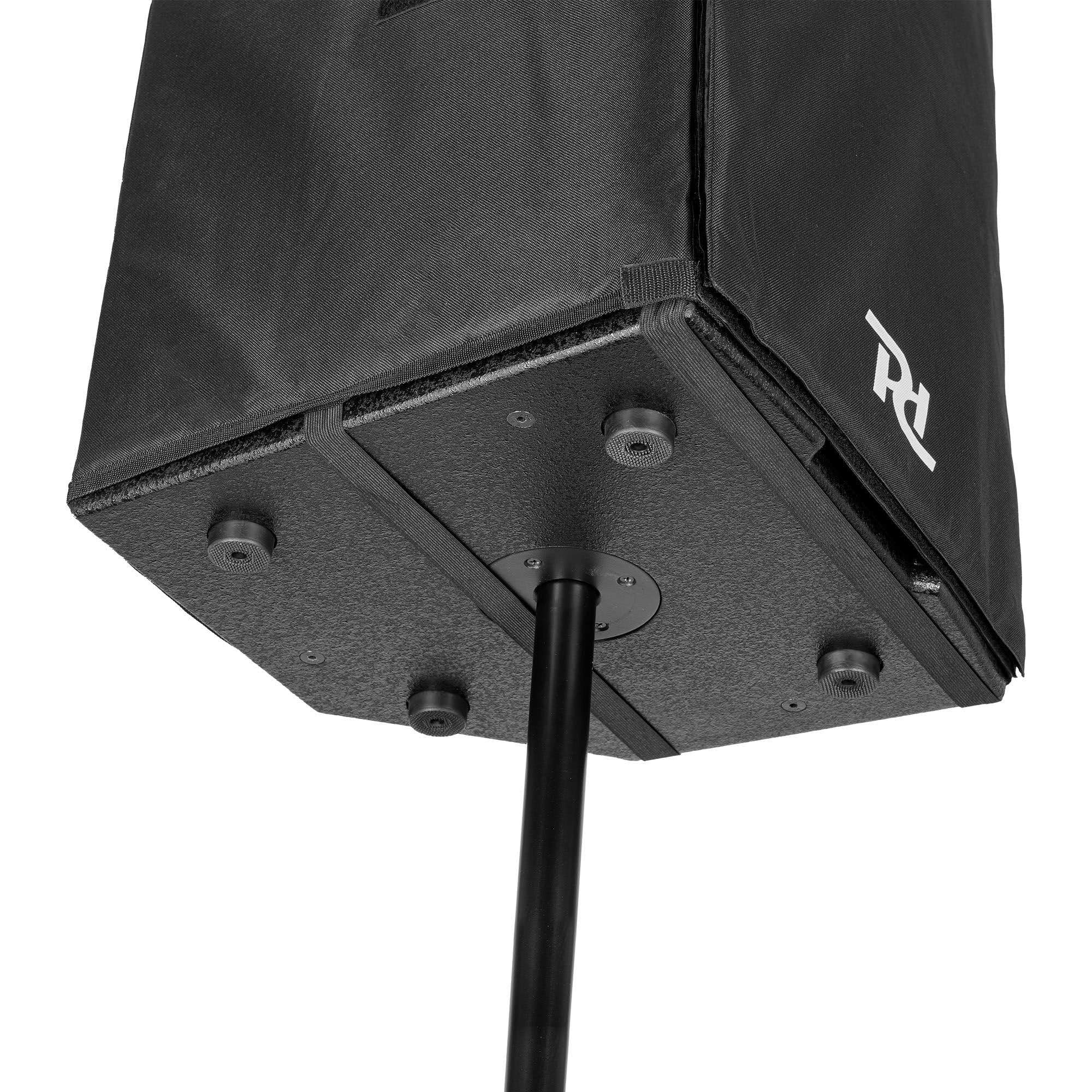 Power Dynamics SCP15- Pack 2 fundas para altavoz PDY215 resistentes al agua de nylon protector con acceso al panel trasero frontal acústicamente transparente, color negro