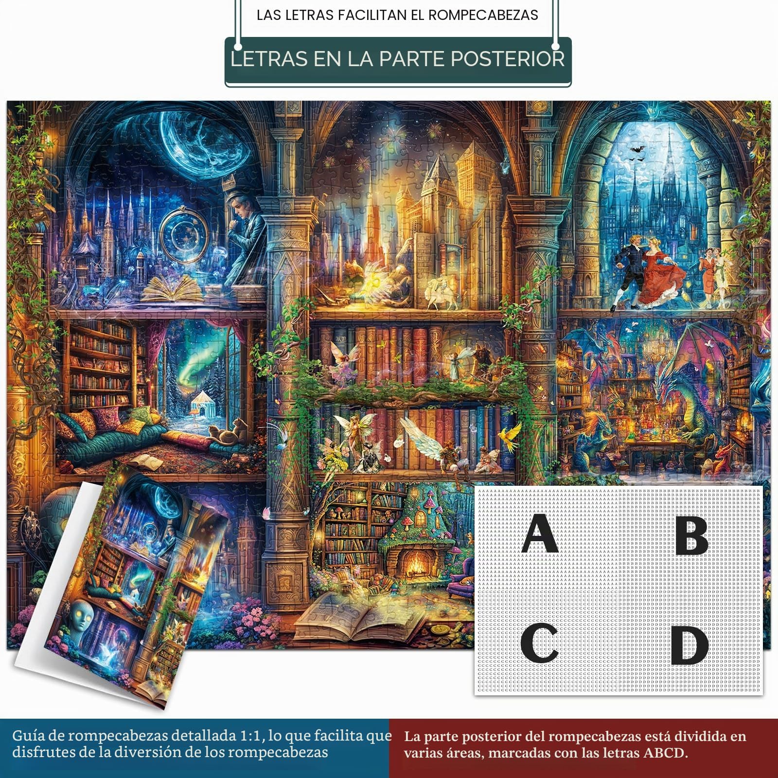 Puzzle 1000 Piezas Adultos, Puzzle Magia con Exquisita Caja de Embalaje, 1000 Piezas Rompecabezas Desafiante para Adultos, Rompecabezas Libros para Toda la Familia, Regalo Mujer, Regalo Hombres, -7918 Puzzle 1000 Piezas Adultos, Puzzle Magia con Exquisita Caja de Embalaje, 1000 Piezas Rompecabezas Desafiante para Adultos, Rompecabezas Libros para Toda la Familia, Regalo Mujer, Regalo Hombres, -7918