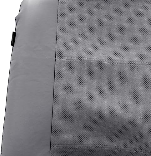 Miniatura 5 de FH Group FH-PU007128 - Fundas de asiento de automóvil de 3 filas de piel sintética de lujo con 8 reposacabezas, compatible con bolsa de aire y