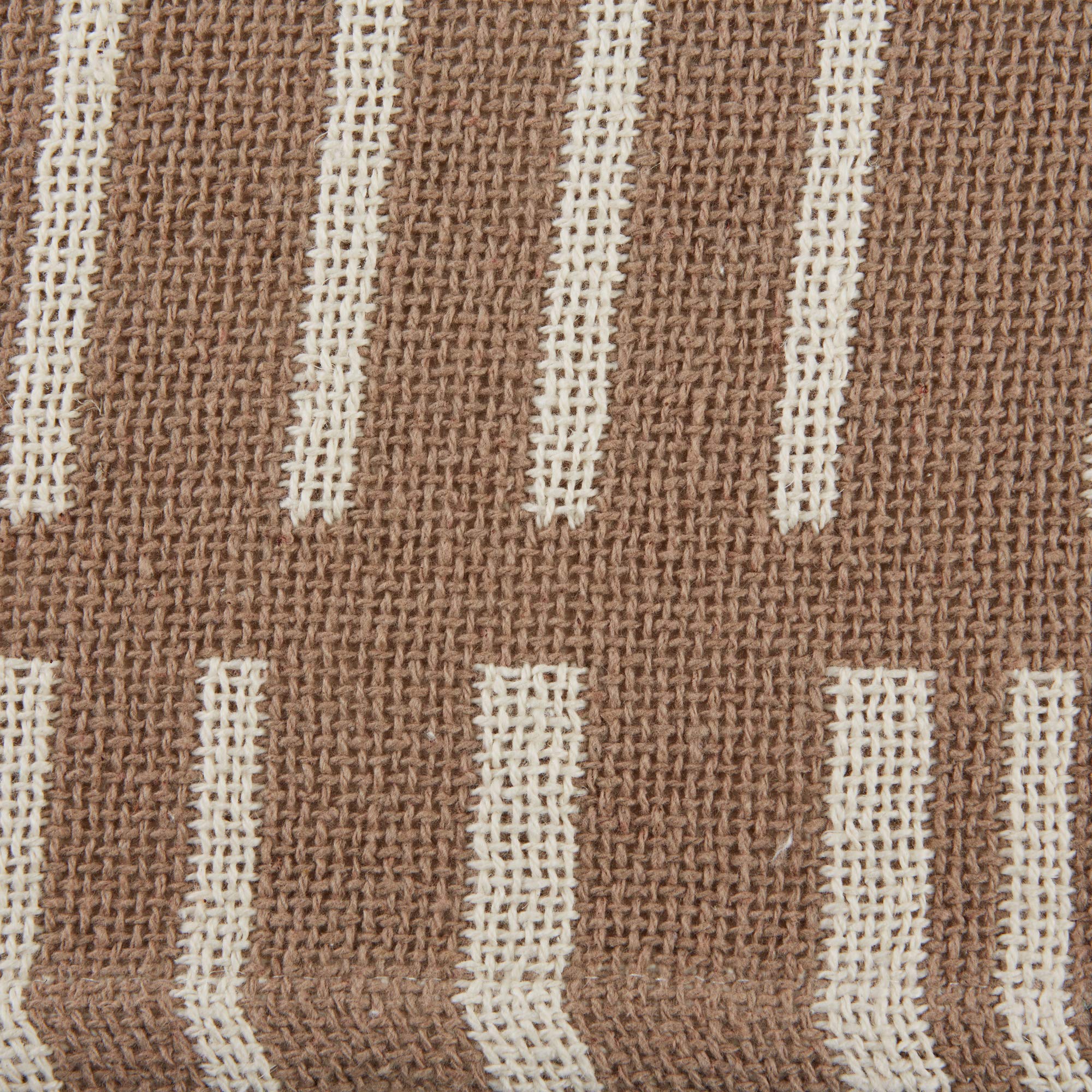 DII Urban Geometric Collection Cotton Throw Blanket, 50x60, Stone, 50x60" - Image 3