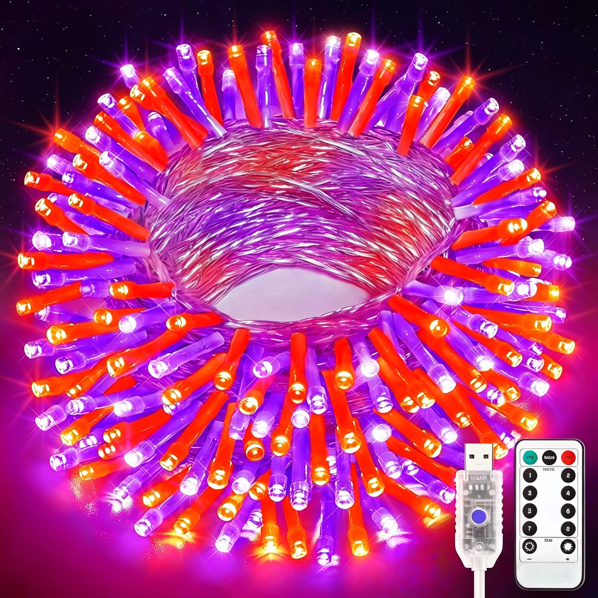 Luces de hadas para Navidad con 40 LED y conexión USB ideal para decorar interiores 8