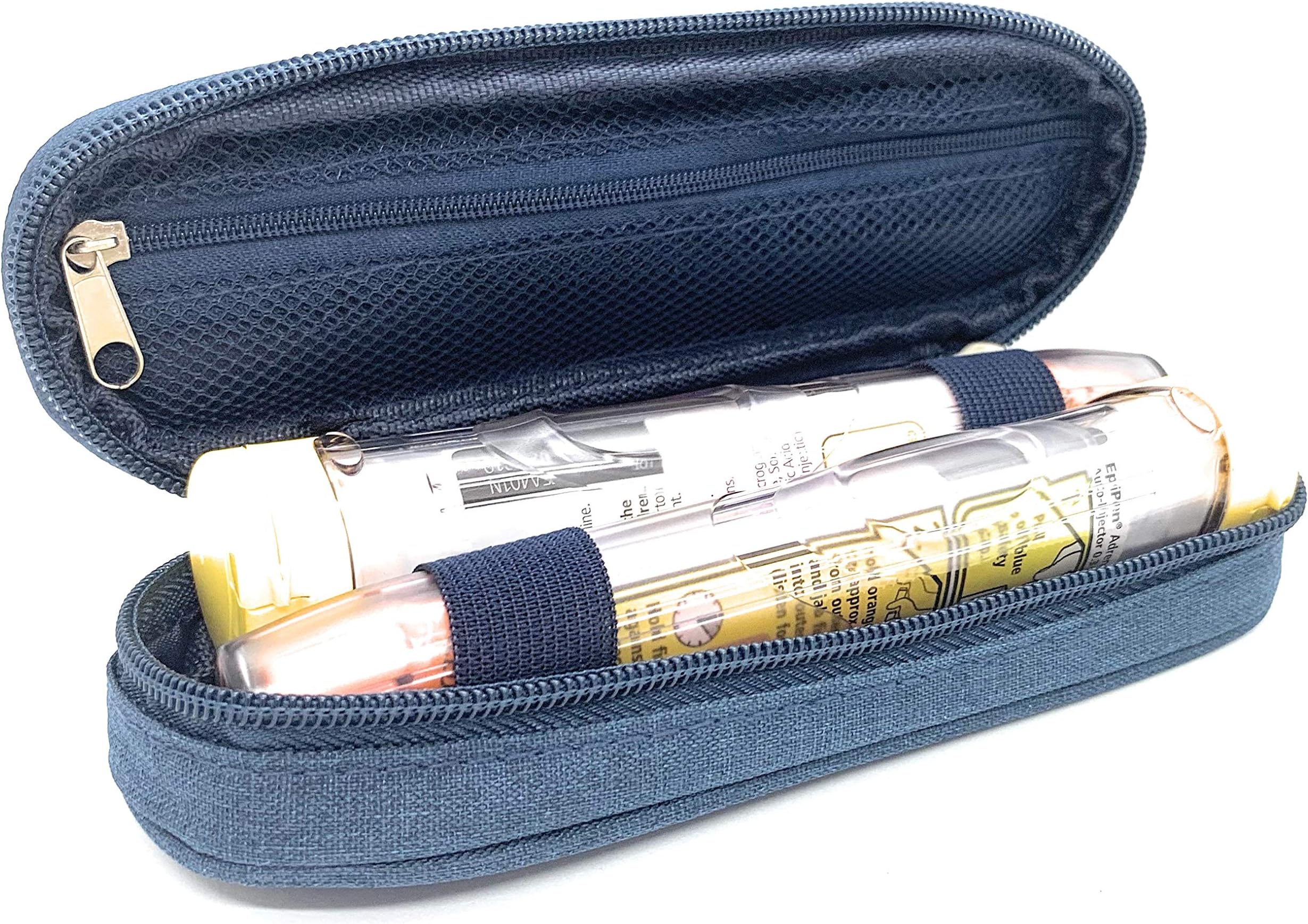 Blue Twin Epipen Syringe Case/Bag - Allergies, Diabetes, Inhalers, Syringes, Insulin etc