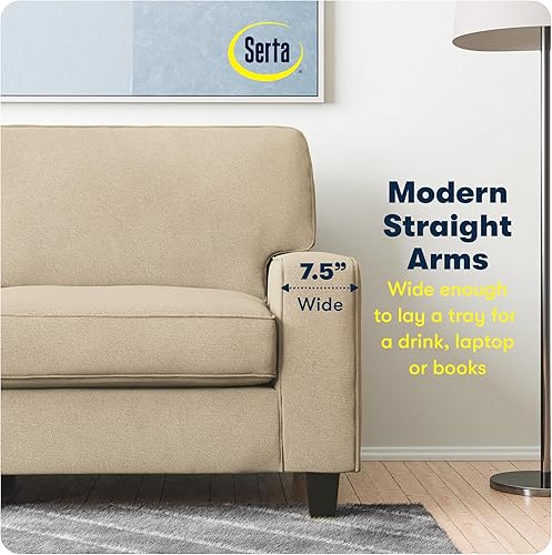 Miniatura 169 de Serta Palisades Sofás Tapizados para Sala, Sofá de Diseño Moderno, Tela, gris (Glacial Gray) gris (Glacial Gray),Beige,Marrón,Alforfón Beige,Marrón