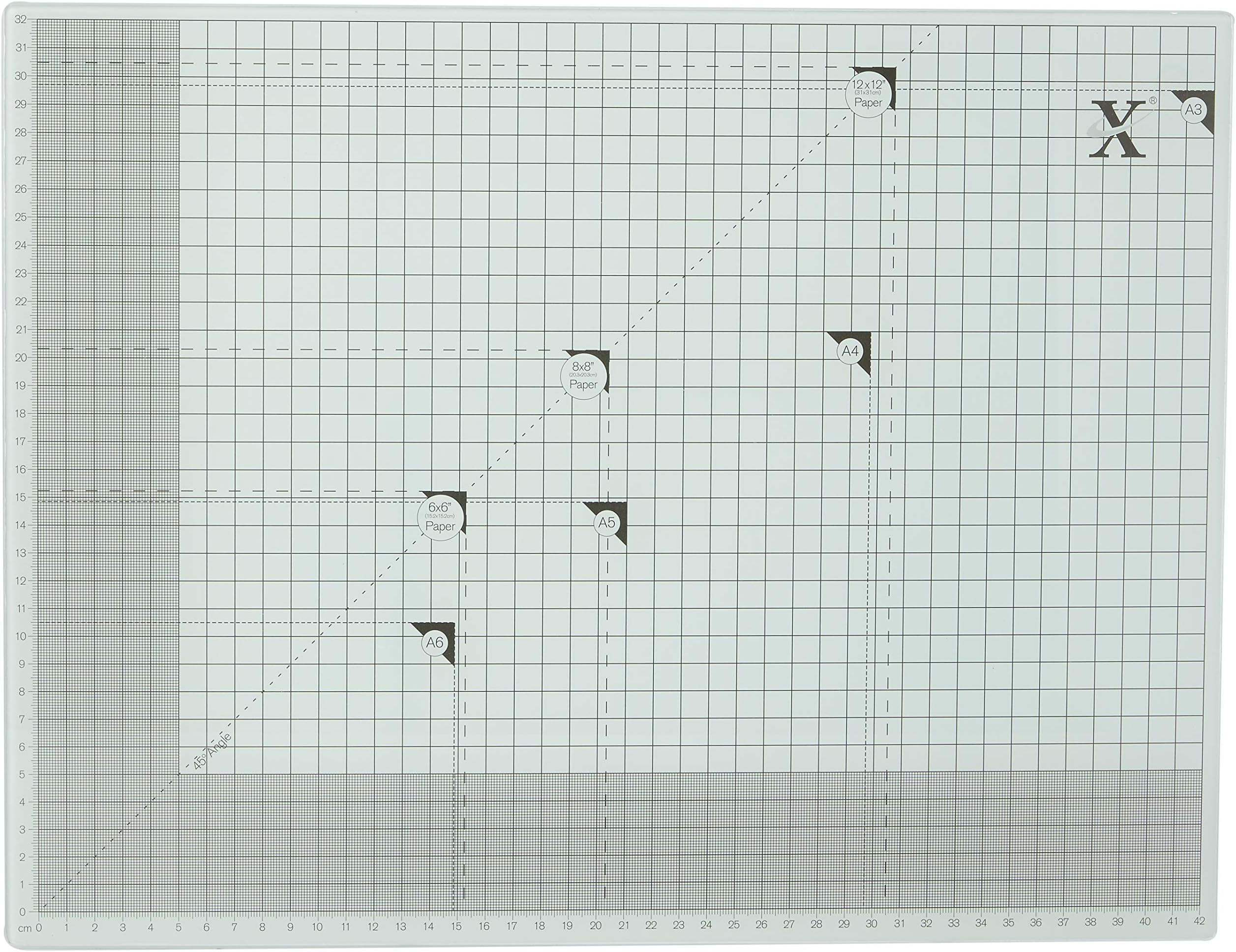 Tonic Studios 352e A3 Glass Cutting Mat, White/ Green Amazon.co.uk