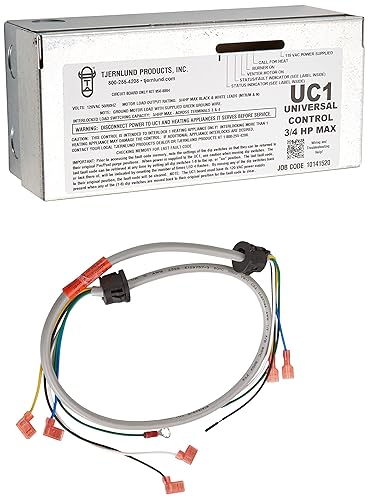Tjernlund Control de bloqueo de seguridad universal UC1 para rejillas de ventilación de pared lateral, inductores de tiro y ventiladores de aire de