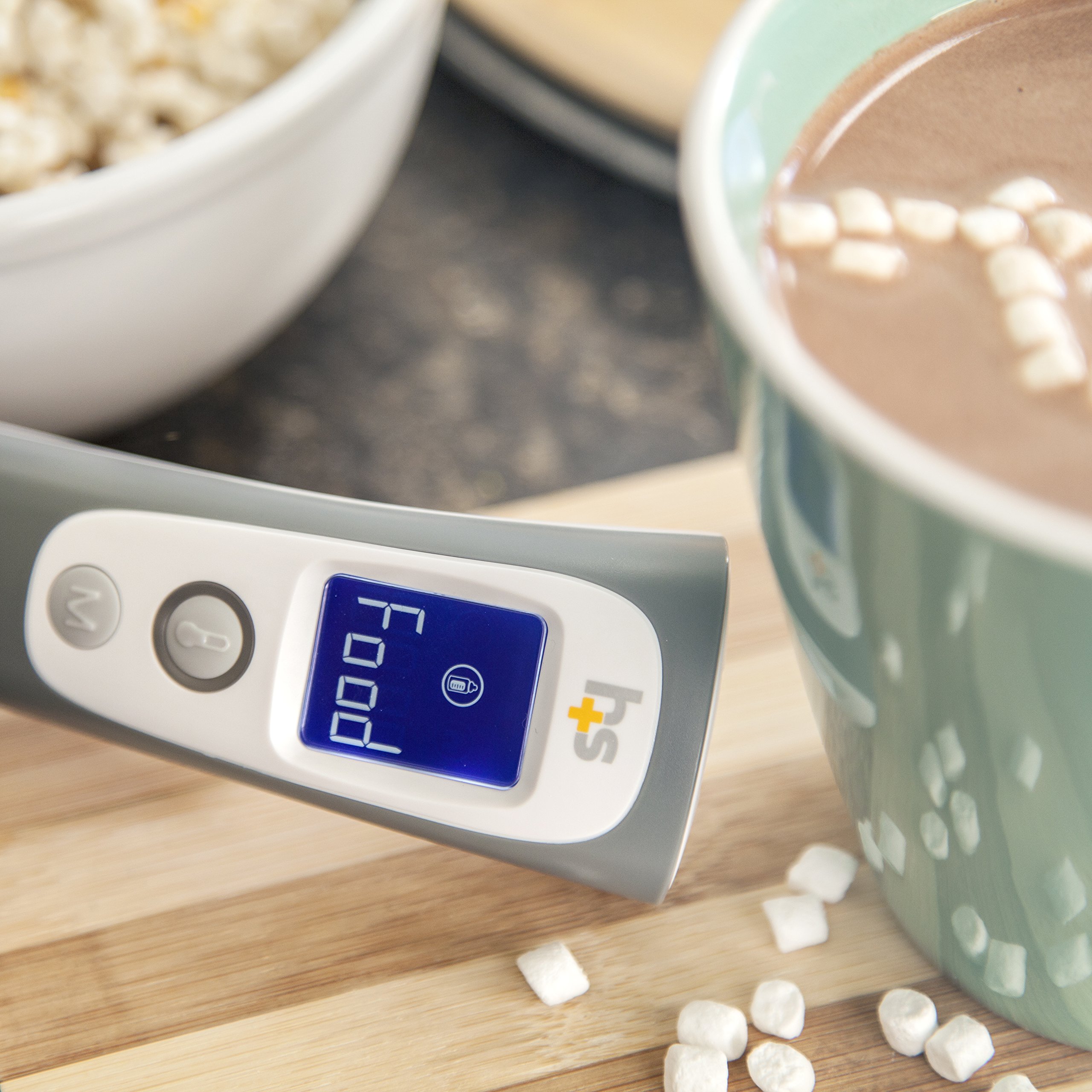 HealthSmart Digitales Zeitthermometer mit berührungsloser Infrarot-Technologie, Babys, Kinder oder Erwachsene, Testtemperatur von Objekten oder Luft mit Alarm- und Speicherfunktion, FSA & HSA