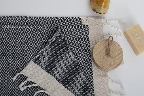 Miniatura 81 de SMYRNA TURKISH COTTON Paquete de 6 paños de baño versátiles para baño, hotel, spa, gimnasio, suaves, absorbentes, prelavadas y de secado rápido