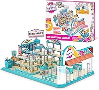 Vista 2 de Mini Brands Retro Mini Mart with 5 Minis, Yaxa Exclusive Playset, by ZURU – Real Miniature Collectible Store for Kids, Role Play, and Display