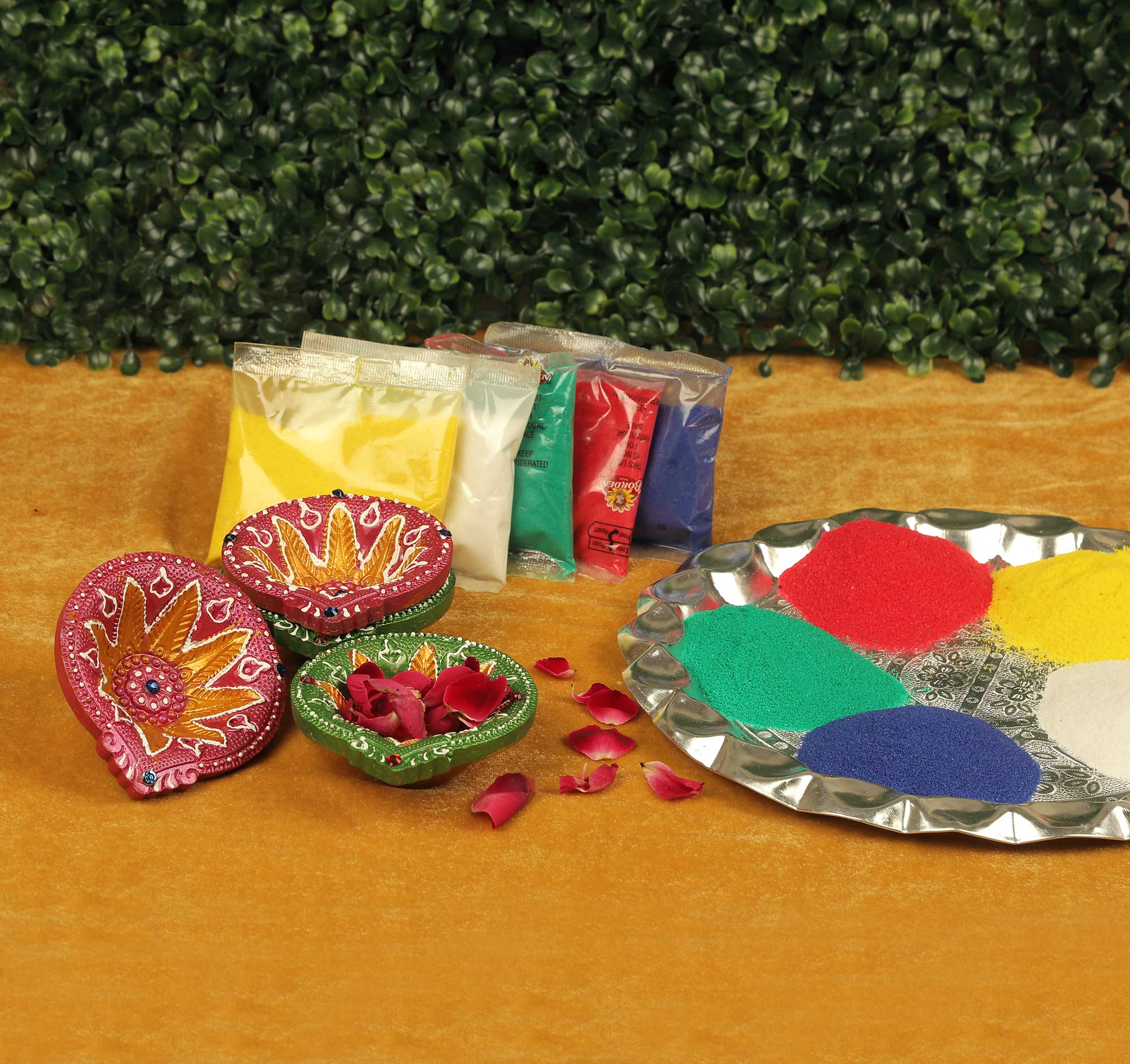 TIED RIBBONS 12 pcs Handmade Clay Diya for Diwali, Wax Filled | Traditional Homemade Diyas Tealight | Indian Oil Lamp | Diwali Decorations for Home | Terracotta Diyas | Matki Diya | Ganesh Chaturthi