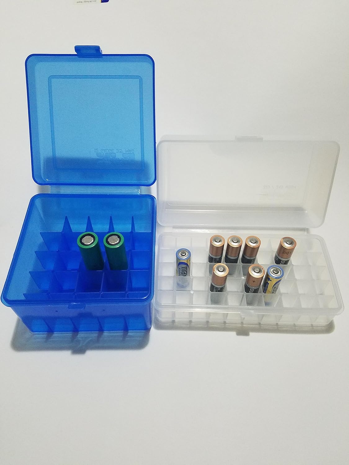 AA Clear Box for 50 Batteries & 18650 Rechargeable Battery