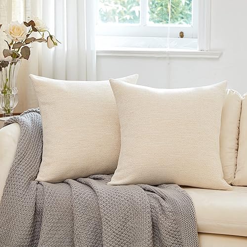 Anickal - Juego de 2 fundas aterciopeladas de estilo rústico para cojín, ideales para la decoración de sofás y del hogar