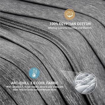 Elegear Cooling Blanket for Night Sweats, Q-Max 0.5 Arc-Chill 3.0 Cool Fiber Summer Throw for Bed Sofa Chair Travel Adult Kids Hot Sleeper, Comfort, Lightweight, Single Bed, 130x170cm, Black
