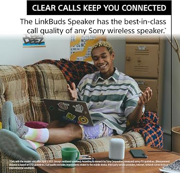 Sony LinkBuds Wireless Portable Bluetooth Speaker, Black