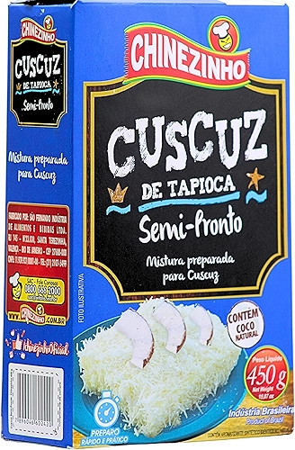 Chinezinho Cuscuz De Tapioca Semi-Pronto 450 Gramas
