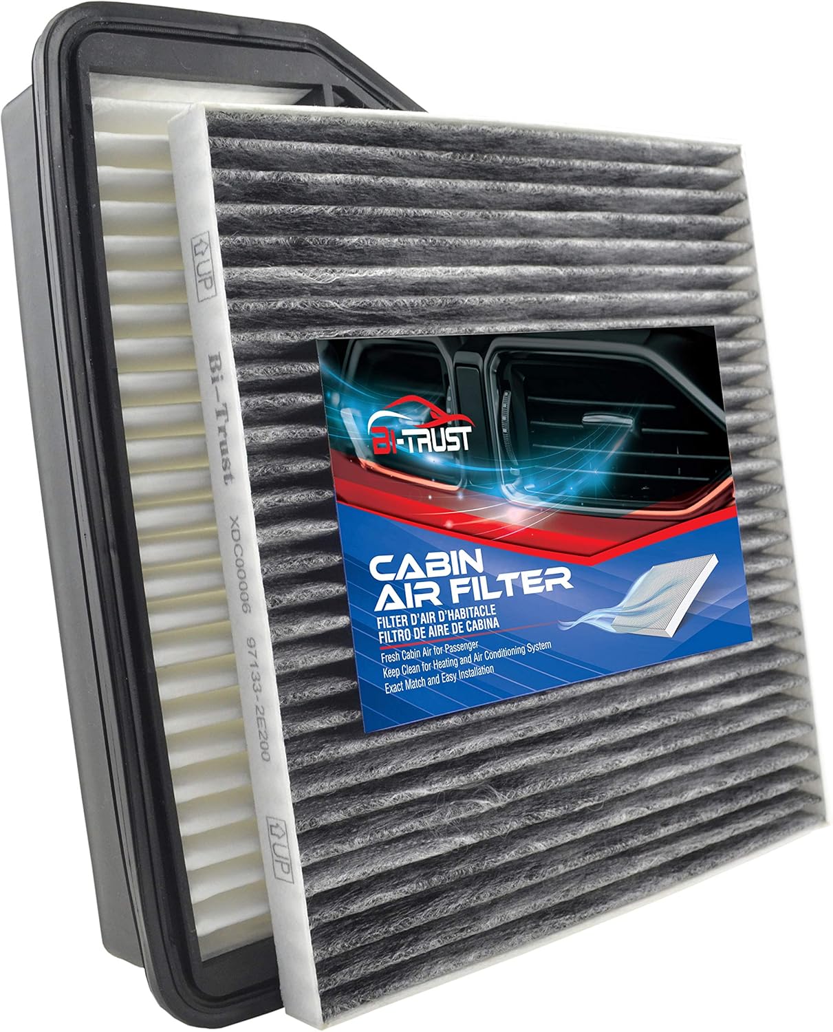 BiTrust Engine Cabin Air Filter, Replace Fram CA11053A CF10709