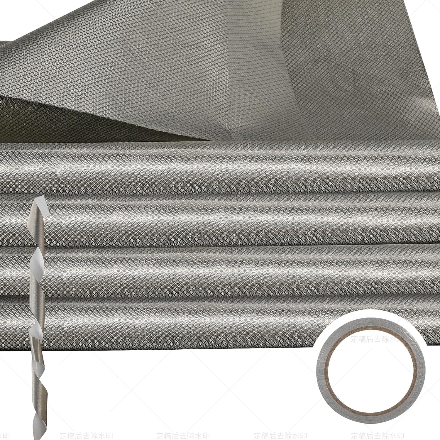 Faraday Fabric(44" W×240" L) with Faraday Tape,Military Grade Fabric Cloth