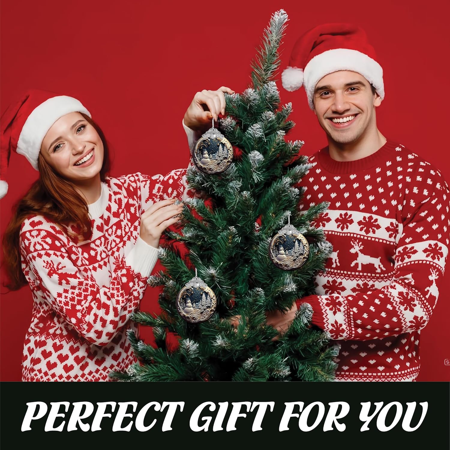 Snowman Ornaments – Cute Funny Christmas Ornament, Snowman Christmas Tree Decorations, for Coworkers, Friends & Family - Image 8